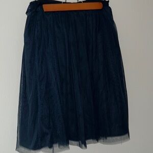 Comme Toi… black mesh layered full skirt Sz M